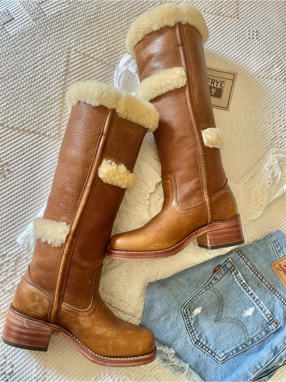 FRYE | Shearling Campus Boots - Picture 7 of 8